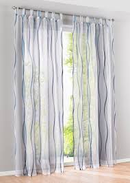 Bonprix e i suoi partner necessitano del tuo consenso per l'utilizzo dei tuoi dati e per mostrarti scarpe alla moda: Transparente Gardine In Zeitlosem Design Weiss Blau Schlaufen