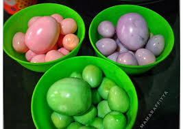 Telur ayam berwarna hijau mirip telur bebek kok bisa ?? Resep Telur Rebus Warna Warni Lezat Sekali Resep Hidangan