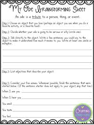 Writing Poetry A Free Lesson For Writing Odes Poetry Lessons Free Poetry Lessons Poetry Middle School