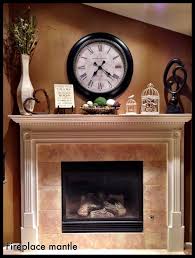 Fireplace Mantle Decorating Fireplace Mantle Decor Clock Decor