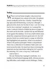 Do your kids have a plan to be accepted to and succeed in college? Plan B Empowering The Single Parent To Benefit Their Child With Autism Future Horizons