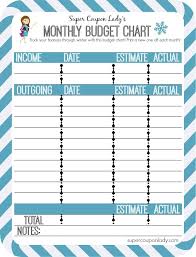 Free Printable Budget Planner Budget Chart Budgeting