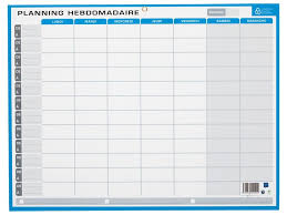 Menu semaine vierge a imprimer gratuitement planning des. Planning Hebdomadaire Et Annuel