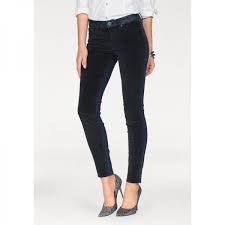 Pantalons habillés, cigarette, palazzo, baggy, chinos ou leggings. Jean Slim Avant Et Poches Velours Femme Arizona Bleu Fonce Used 3 Suisses