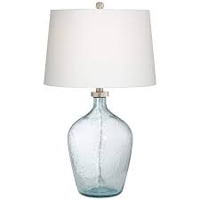 Ocean Breeze Clear Blue Sea Bubble Glass Table Lamp 60m72 Lamps Plus Lamp Table Lamp Glass Table Lamp