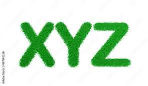 È un'azienda statunitense, fondata nel 2015 come holding a cui fanno capo google llc e altre società controllate caratteristiche. 3d Rendering Xyz Letters Of Green Grass Alphabet Isolated On White Background Stock Photo Adobe Stock