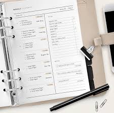 Minimalist Weekly Planner A5 Half Size L Weekly Insert Weekly Calendar Undated Planner Student Planner Academic Planner Goal Planner In 2020 Filofax Planners Weekly Planner Student Planner