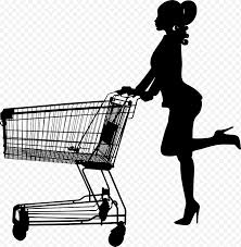Shopping Cart, Woman, Shopping Bag, Tshirt, Online Shopping, Ecommerce,  Silhouette, Grocery Store png | Klipartz