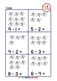 Kitpramenulis.com picture laman informasi prasekolah haiwan peliharaan ini dipetik dari post berikut : Latihan Matematik Operasi Tolak Prasekolah Kitpramenulis