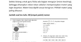 Silahkan tonton videonya samapi selesai. Materi Soal Skb Guru Fisika Cpns 2020 Seleksi Kompetensi Bidang Antapedia Com