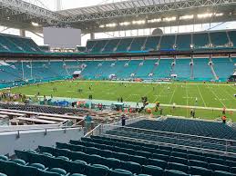 hard rock stadium view from club level 244 vivid seats