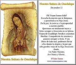Virgen de guadalupe, madre de las américas, te pedimos por todos los obispos Mensaje De Amor Oracion A La Virgen Virgen De Guadalupe Oraciones