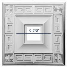 Van dyke's also offers ceiling medallions in multiple sizes and shapes, such as square and rosettes. Square Ceiling Medallion Greek Key Ceiling Medallion Ceiling Decor