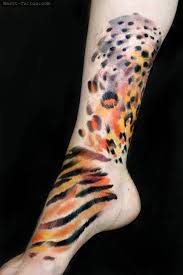 Discover (and save!) your own pins on pinterest Tattoo Tagged With Tiger Abstract Feline Foot Bartt Big Animal Cheetah Contemporary Watercolor Facebook Twitter Jaguar Leopard Expressionist Leg Inked App Com