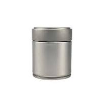 Superior Matcha Powder Tin Metal Tinplate Silver