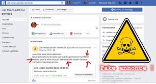 Lafamilleamoureux@hotmail.fr proposition de travail à domicile sur un site de recherche d emplois. Attention Aux Annonces De Mise Sous Pli Sur Facebook