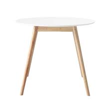 table a manger ronde blanche 4 personnes d90 maisons du monde round wood dining table 4 seater dining table dining table