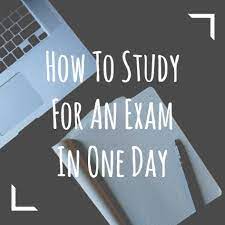 Studying for an exam is a piece of cake, even if you only have a few days to prepare. How To Study For An Exam In One Day Herminia Chow