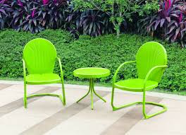 Backyard Creations 3 Piece Woodstock Bistro Collection Green Backyard Creations Backyard Patio Furniture Collection