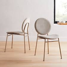 Ingrid Dining Chair Distressed Velvet Light Taupe Light Bronze Set Of 2 In 2020 Dining Chairs Dining Chair Set Round Seat Cushions