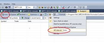 how to apply multiple scripts scanning in amibroker explorer