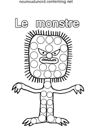 monstres a gommettes gommette monstre coloriage halloween roi lion