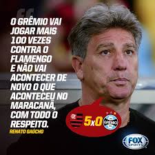 NÃO SE REPETIRÁ! Para Renato Gaúcho, o placar da semifinal da  #LibertadoresFOXSports foi um ponto fora da curva! Concorda, torcedor?
