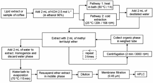 flowchart of the unsaponifiable matter extraction from