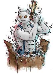Battle royale that could be obtained at level 60 of the chapter 2: Fortnite Ghost Meowscles Fanart
