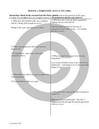 Ferguson worksheet pictures collection can be a guide for you, deliver. Plessy V Ferguson Brown V Board Of Education Primary Source Analysis Activity