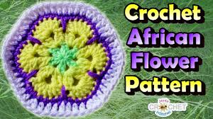 The patterns are african flowers and borders. African Flower Hexagon Crochet Pattern Tutorial Youtube