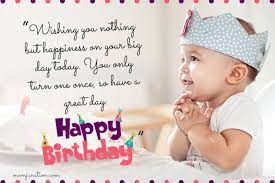 Join us for our <baby's name> first birthday and bless him. 106 Wonderful 1st Birthday Wishes And Messages For Babies