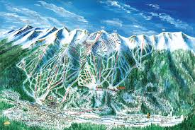 Where are ski resorts in denver? Breckenridge Ski Trail Map Artist Kevin Mastin