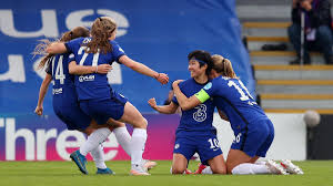 Sam kerr, melanie leupolz and erin cuthbert were also on target as emma hayes's side won the wsl on the last day of. Chelsea 4 1 Bayern Munich Kirby Double Sends Blues To First Women S Champions League Final Eurosport