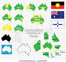 If australia cannot have a new national flag a.t.m. States And Flags Of Australia A Set Of Solid And Outline Maps Of Australia With The States And Capital Cities Labelled And Canstock