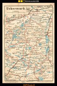Fürstenberg und lychen sind erst wieder auf dem anschlußblatt. Uckermark Historische Landkarten Und Stadtplane Ahnenforschung Genealogie Heimatkunde
