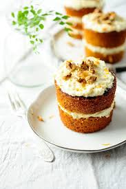 Delightful Mini Layer Carrot Cakes Slathered With A Creamy Coconut And White Chocolate Frosting They 39 Re Absolutely Mini Carrot Cake Desserts Mini Desserts