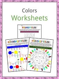 Primary and secondary colors worksheet. Colors Facts Worksheets Colorful Colors Psychology Of Colors For Kids