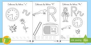 Una coleccion de imagenes de libro para colorear de letra r para colorear para descargar gratis en linea. Hoja De Colorear La Letra R