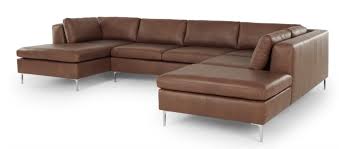 Un canapé d'angle en cuir apporte sophistication et originalité à votre intérieur. Canape D Angle 4 Places Xl En Cuir Brun Canap En Cuir