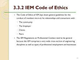 Every member shall so conduct himself as to the iem's regulation on professional conduct is a consensus among members, which will be reviewed periodically and made relevant. Chapter 3 Professional Ethics Ppt Download