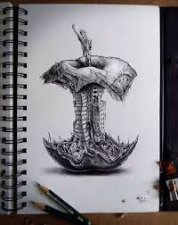 Art Drawing Apple World Drawings Art Sketch Book