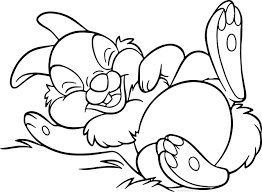 Thumper Having Fun Coloring Page Free Printable Coloring Pages For Kids