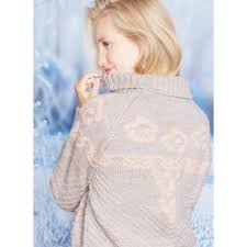 Ladies sweaters, as well as cute creations for children and babies! Sweater With Floral Pattern Bib Front Bergere De France