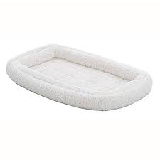 Since it maintains its shape so well you might just have found a lasting option for your large the bed itself measures 42x60 so pretty much any large breed will find this bed to be a cozy and spacious home. Double Bolster Pet Bed 42 Inch Dog Bed Ideal For Large Dog Breeds Fits 42 Inch Long Dog Crates Walmart Com Walmart Com