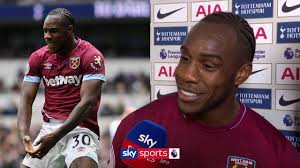 We're really not sure what this celebration from michail antonio was all about?! Michail Antonio Explains His Bizarre Celebration Against Tottenham Youtube