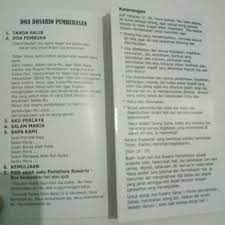 Jual Lembar Doa Rosario Pembebasan Terjamin Jakarta Barat Martinshop68 Tokopedia