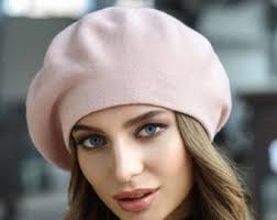 Buy Natural Wool Pink Romantic Beret, French Style Woolen Beret, Hand  Knitted Soft Organic Alpaca Wool Hat for Women, Gift for Mother Online in  India