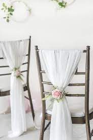 silk chiffon chair sashes pew flower set set of 6 wedding chair decorations wedding chairs chair covers wedding