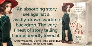 Review: The Walls We Build by Jules Hayes @JulesHayes6 @rararesources  #publicationday #blogtour #giveaway #WW2Fiction #Churchill #Chartwell
